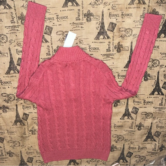 Polo Ralph Lauren NWT! Men'S Old Pink Cable-Knit Cotton Quarter-Zip Sweater - Picture 15 of 15